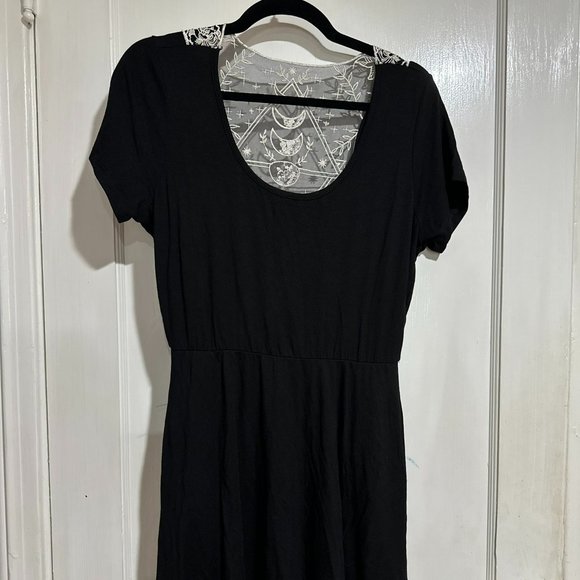 Hot Topic Dresses & Skirts - Black Lace-Back Dress - Moon Phase